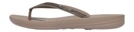 FitFlop Women iQushion Ombre Sparkle Flip-Flops On Taupe/Pewter