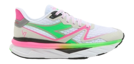 Chaussures Running Women Atomo V7000 White Green Fluo Pink Fluo