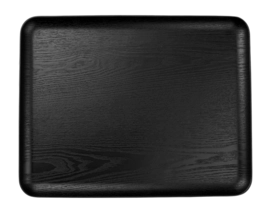 Dienblad ASA Selection Wood Black Rectangular Black 36 x 28 cm