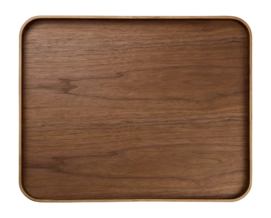 Dienblad ASA Selection Wood Dark With Feet Brown 45,5 x 36 cm