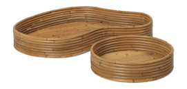 Ferm Living Isola Dienblad - Set van 2 - Natural Stained