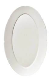 Dinerbord Serax Oval M White Silhouette 25 cm