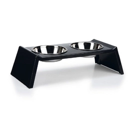 Voer- en drinkbak Beeztees Delish Melamine Antraciet