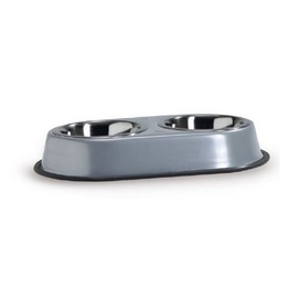Voer- of drinkbak Beeztees Dinerset RVS Dubbel