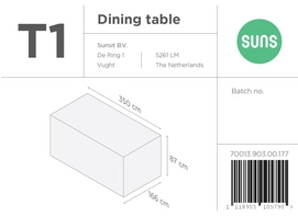 Dining Table Cover Suns T1