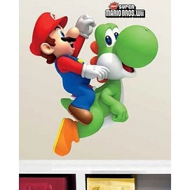 Muursticker Mario Bros Wii