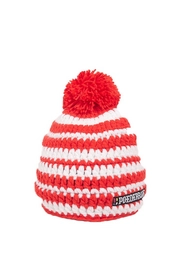 Mütze Poederbaas Short Colourful Diep Rot Weiß