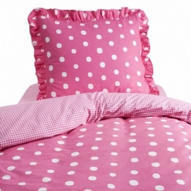 Bettwäsche Damai Dotty Spotty Pink Perkal