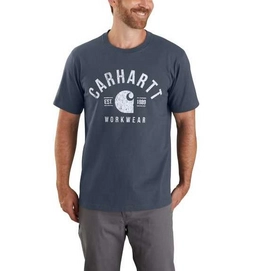 T-Shirt Carhartt Men Workwear S/S Graphic Bluestone