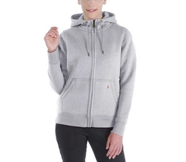 Vest Carhartt Women Clarksburg Zip Sweatshirt Asphalt Heather Nep