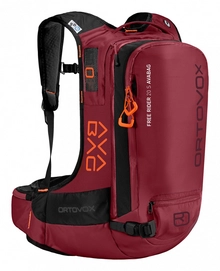 Sac à Dos de Ski Ortovox Free Rider 20 S Avabag Dark Blood (Compatible avec un Airbag)