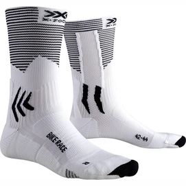 Chaussettes de Cyclisme X-Socks Bike Race White Black