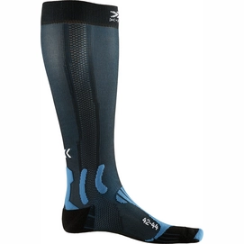 Laufsocke X-Socks Run Energizer Teal Blue Opal Black Unisex-Schuhgröße 35 - 38