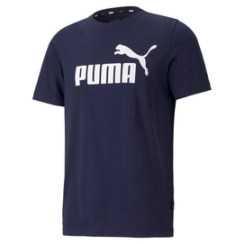 T-shirt Puma Homme Essentials Logo Tee Bleu