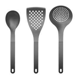 Kitchen Set Rosti 2 Optima Black Nylon (Set of 3)