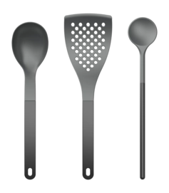 Kitchen Set Rosti 1 Optima Black Nylon (Set of 3)