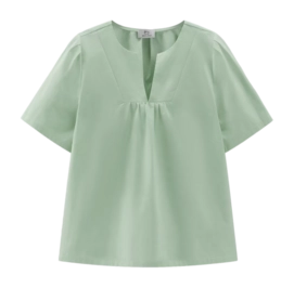 Bluse Woolrich Poplin Damen Sage