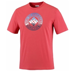 T-Shirt Columbia Csc Tried And True Short Sleeve Tee Sunset Red