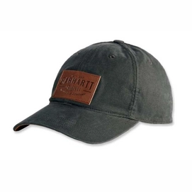 Pet Carhartt Men Rigby Stretch Fit Leatherette Patch Cap Peat (L/XL)