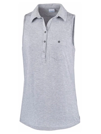 T-Shirt Columbia Spring Drifter Sleeveless Cirrus Grey Heather Damen