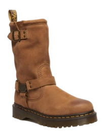 Stiefel Dr. Martens Anistone Hi Damen Savannah Tan Burnished Waxy Pull Up