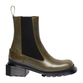 Stiefel Dr. Martens Maybole Chelsea Damen Olive Green Eclipse