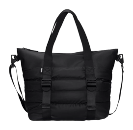 Draagtas RAINS Unisex Puffer Mix Tote Bag Mini Black 25