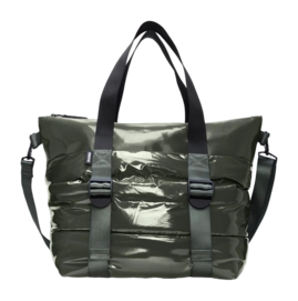 Draagtas RAINS Unisex Puffer Mix Tote Bag Mini Swamp 25