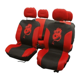 Stoelhoesset Carpoint Draak Rood (8-delig)