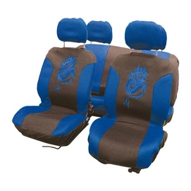 Stoelhoesset Carpoint Draak Blauw (8-delig)