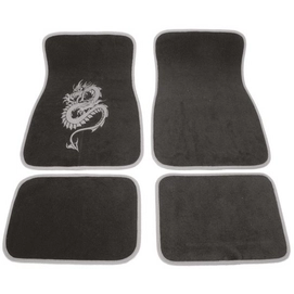 Mattenset Carpoint Uni Dragon Grijs (4-delig)