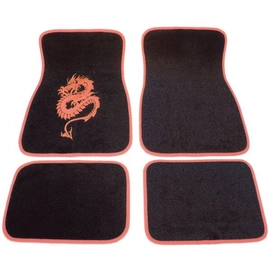 Mattenset Carpoint Uni Dragon Rood (4-delig)