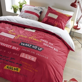 Beddinghouse Dreamer Red Dekbedovertrek Katoen