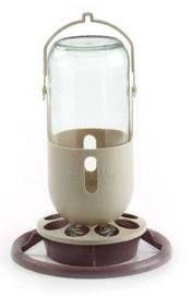 Voer- of Drinkfles Met Houder Fauna Glas