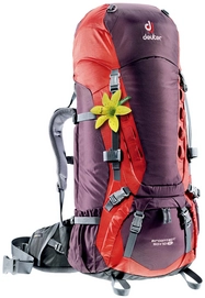 Rucksack deuter Aircontact 50 + 10 SL Aubergine Fire