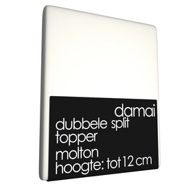 Dubbele Split Topper Molton 12 cm Damai-160 x 200 cm