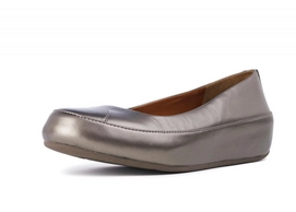FitFlop Due Leather Pewter