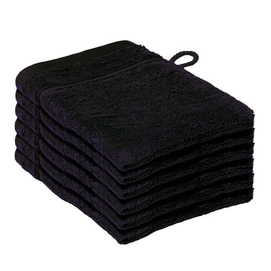 6 Waschlappen De Witte Lietaer Dolce Schwarz