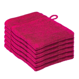 6 Waschlappen De Witte Lietaer Dolce Fuchsia