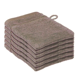 6 Gants De Toilette De Witte Lietaer Dolce Terre (16 x 21 cm)
