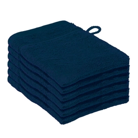 6 Gants De Toilette De Witte Lietaer Dolce Indigo (16 x 21 cm)
