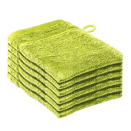 6 Gants De Toilette De Witte Lietaer Dolce Vert Citron (16 x 21 cm)