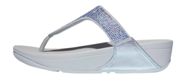 Slipper FitFlop Lulu Toepost Hotfix Damen Quiet Blue