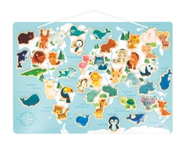 Educatief Speelgoed Janod Magneetbord De Wereld Minikids