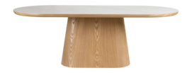 Eettafel White Label Living Almira Oval Oak