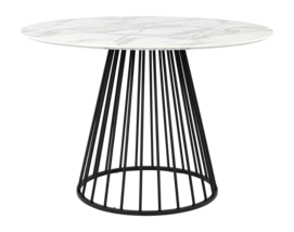 Eettafel White Label Living Floris Black