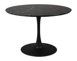 Eettafel White Label Living Maru Black