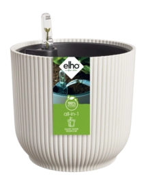 Elho Tout-en-1 Vibes Rond 25 + Swi 24 - Linen White