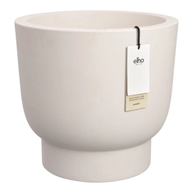 Elho Amber Grail 30 - Blanc Lin - L 30 x B  x H 28 cm - Intérieur et Extérieur - 100% Plastique Recyclé