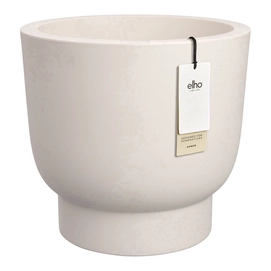Elho Amber Grail 40 - Blanc Lin - Ø38 x H 36 cm - Intérieur et Extérieur - 100 % Plastique Recyclé